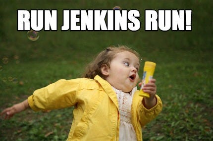 A Jenkins run